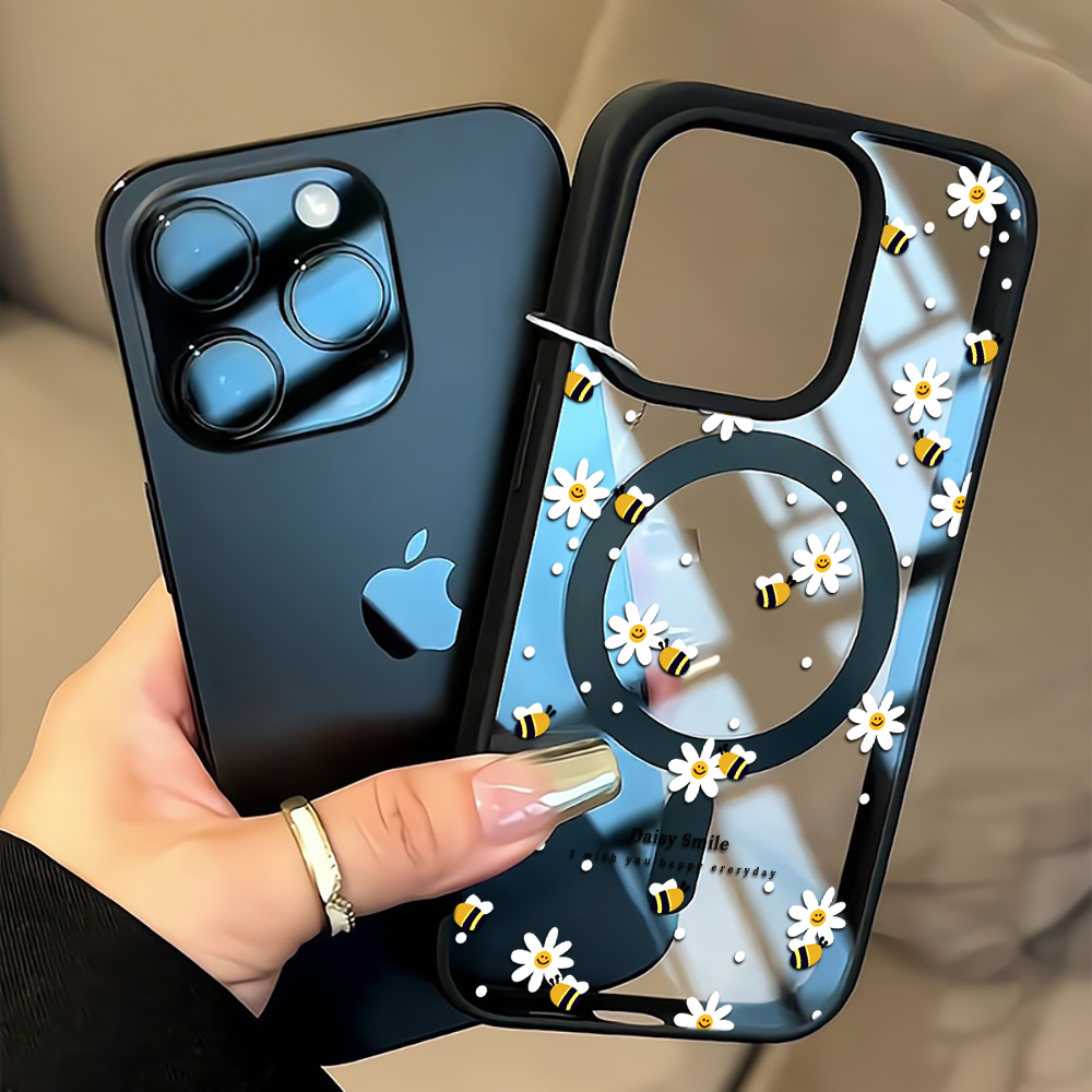 Phone Accessories Magnetic - フレッシュデイジービー iPhoneケース iPhone 16 15 14