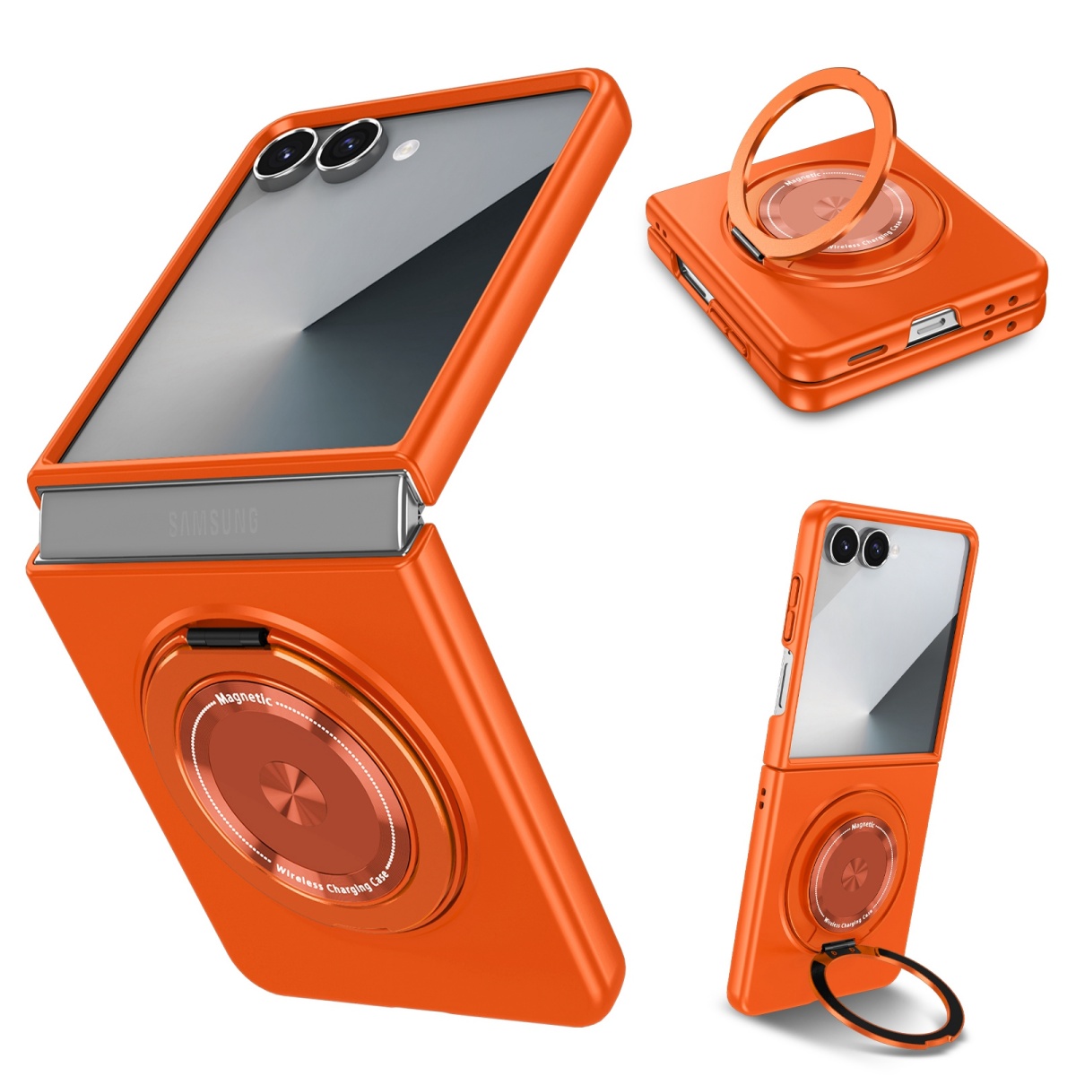 Phone Ring Holder - 磁気金属回転リングホルダー電話ケースギャラクシー Z フリップ 8 7 FE