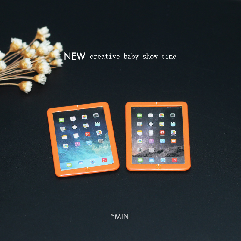 Phone Accessories Europe - 1:12 ドールハウスシミュレーションミニタブレット装飾 BJD OB11 人形携帯電話写真撮影小道具ドールハウス装飾品アクセサリー