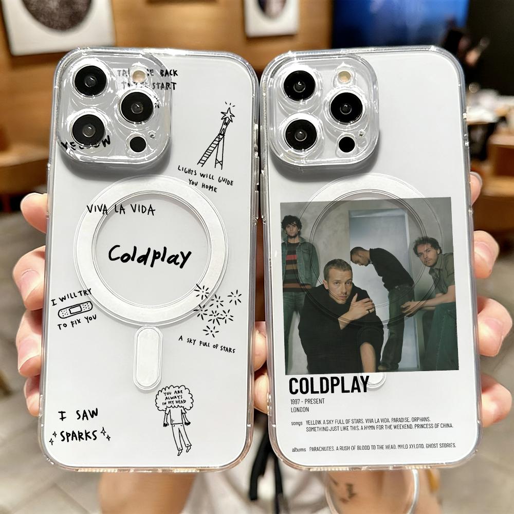 Phone Accessories Magnetic - C-Coldplay ラッパー風クールなスマホケース iPhone 17 16 15