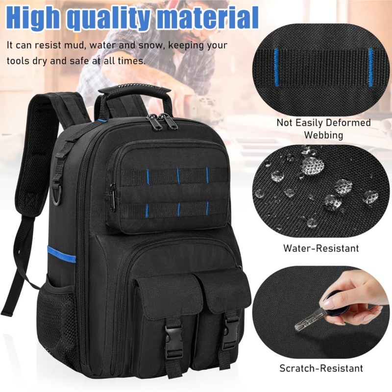 Phone Zone Accessories & Repair Lake Charles Reviews - 耐摩耗性オックスフォード生地ツール収納バックパック、ハードウェアアクセサリー、ゾーン別収納、修理業者用防水バックパック