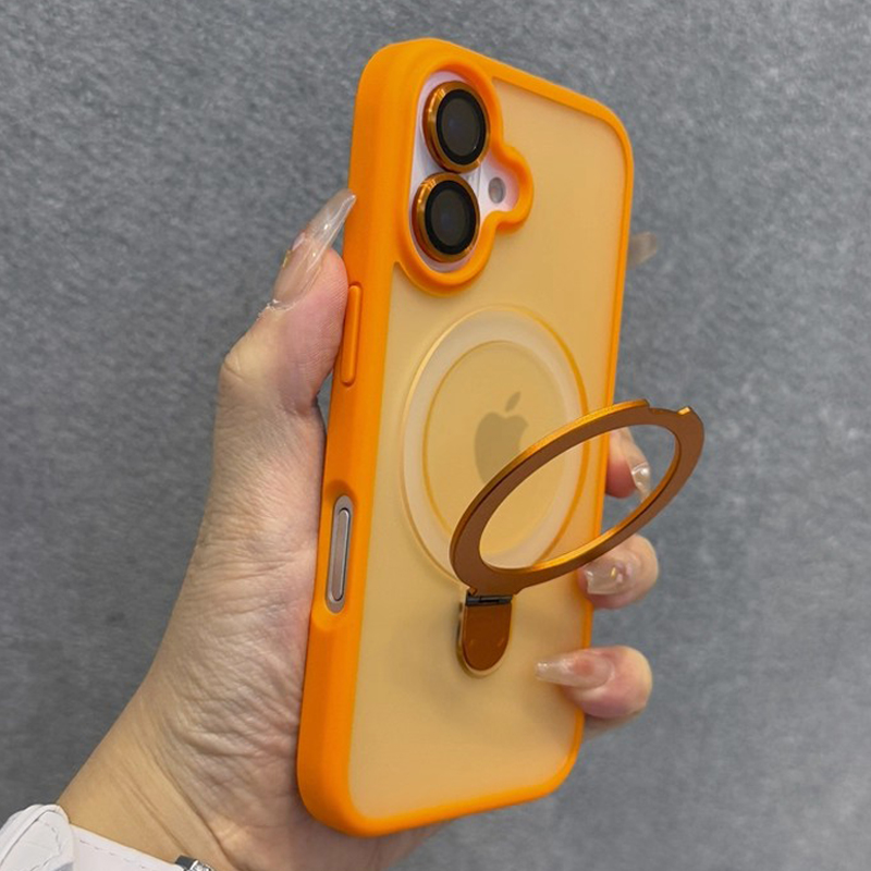 Phone Accessories Ring Holder - マットリングホルダー付きガラスレンズスマホケース iPhone 16 15 14 13