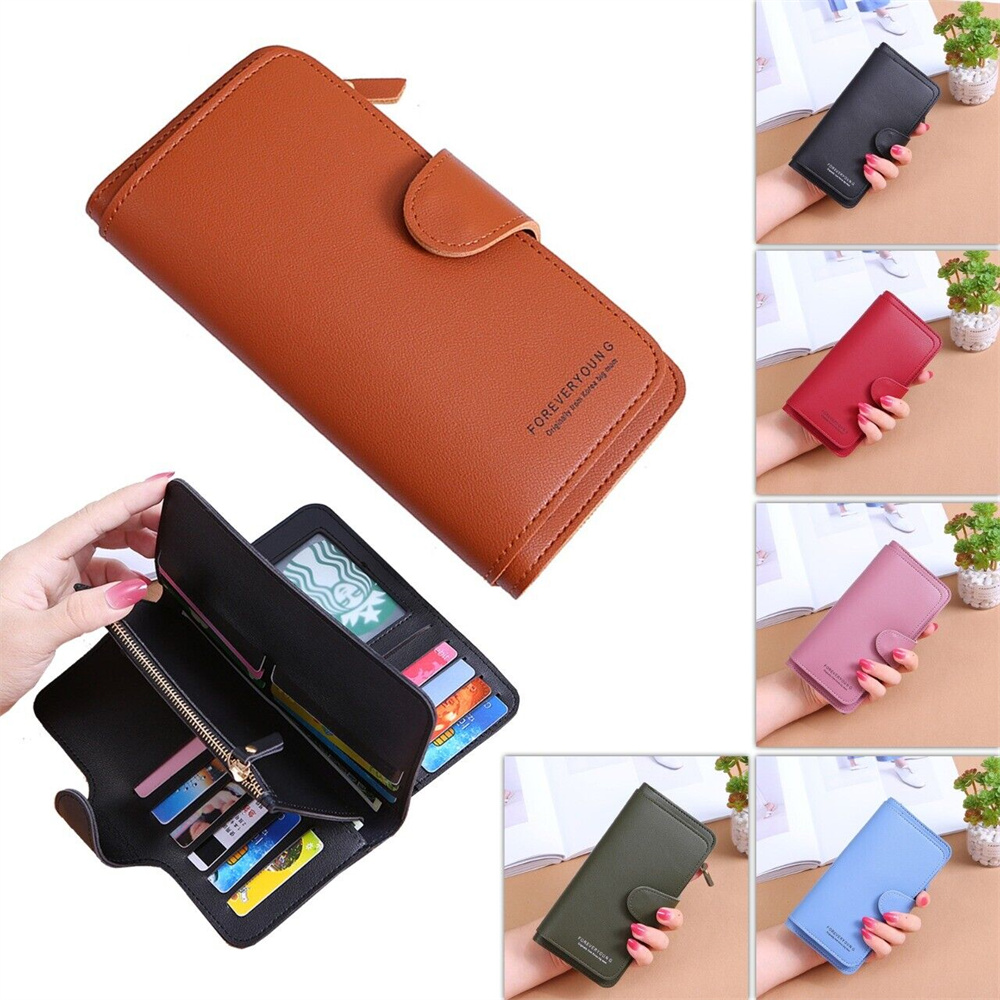 Phone Accessories Wholesale In China - 女性用レザーウォレット,ロングウォレット,テレホンカードホルダー,大容量ケース,女性,女の子,携帯電話,IDカード,ファッション