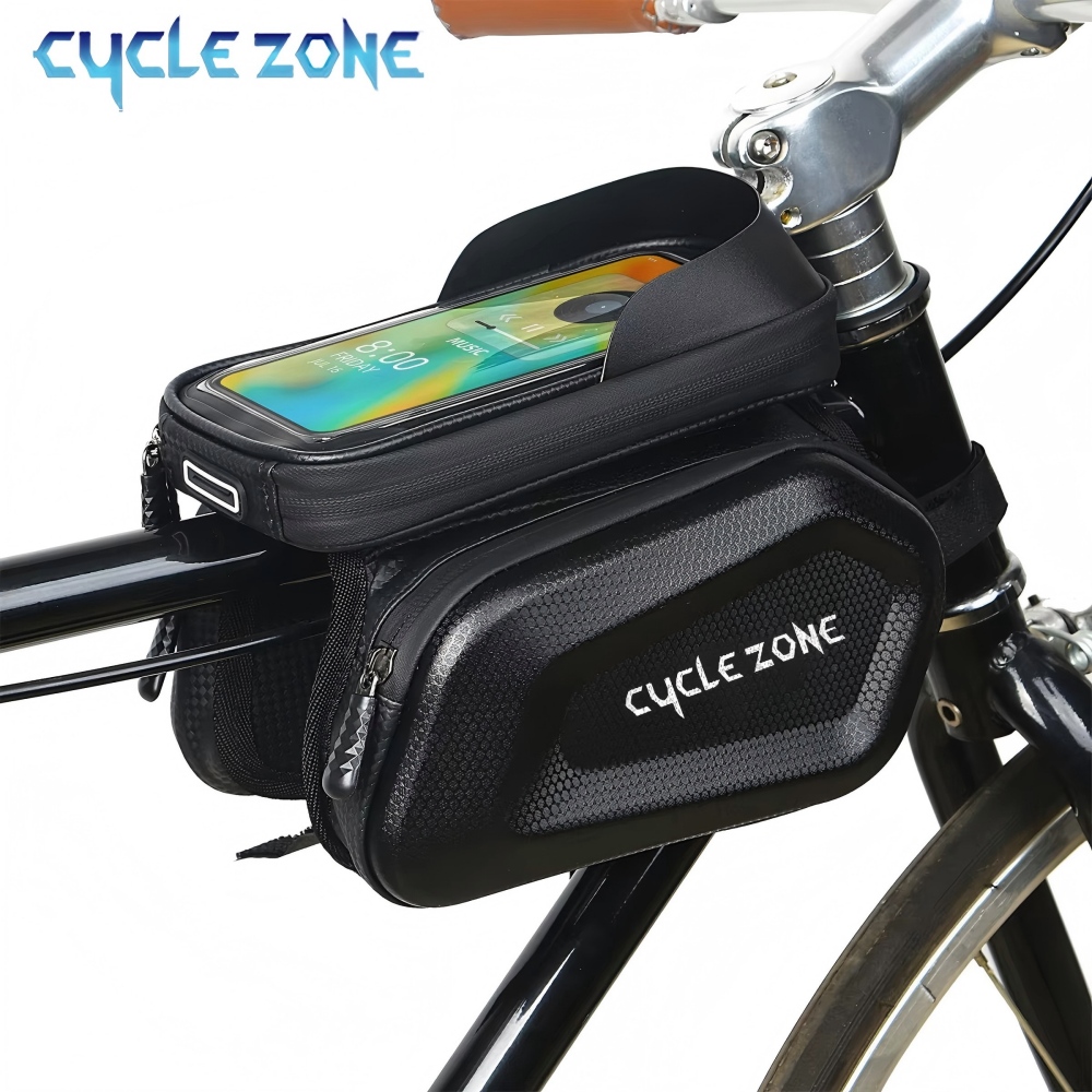 Phone Zone Accessories & Repair Lake Charles Reviews - 大容量自転車トップチューブバッグタッチスクリーン電話ケースホルダーMTBバイクフロントフレームバッグ自転車収納サイクリングアクセサリー