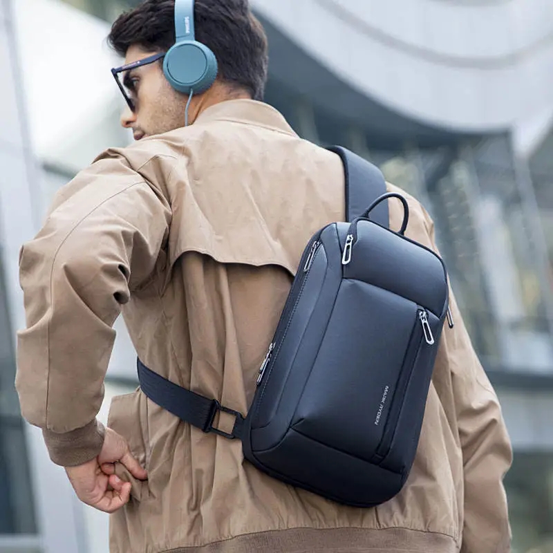 マーク・ライデン多機能チェストバッグメンズクロスボディバッグ - Phone Accessories For Men のレビューと価格