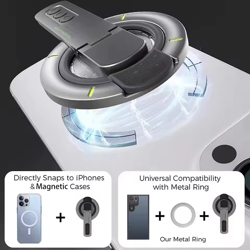 両面磁気フィンガーリングホルダー回転式スマホスタンド多機能ス - Phone Accessories For Men のレビューと価格