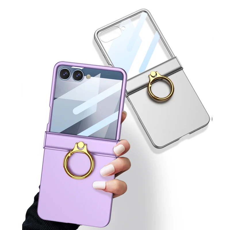 Samsung Z Flip 7用リングスタンド付きスマホケ - Phone Accessories Ring Holder のレビューと価格