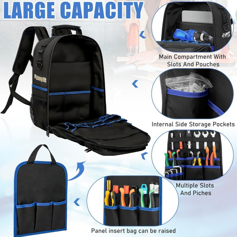 耐摩耗性オックスフォード生地ツール収納バックパック、ハードウ - Phone Zone Accessories & Repair Lake Charles Reviews のレビューと価格
