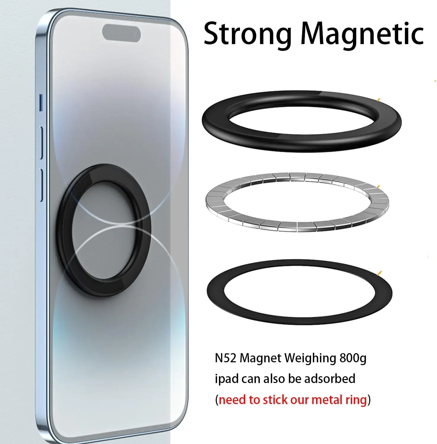 MagSafe対応 磁気リングホルダー 強力マグネット 携帯 - Phone Accessories Magnetic のレビューと価格