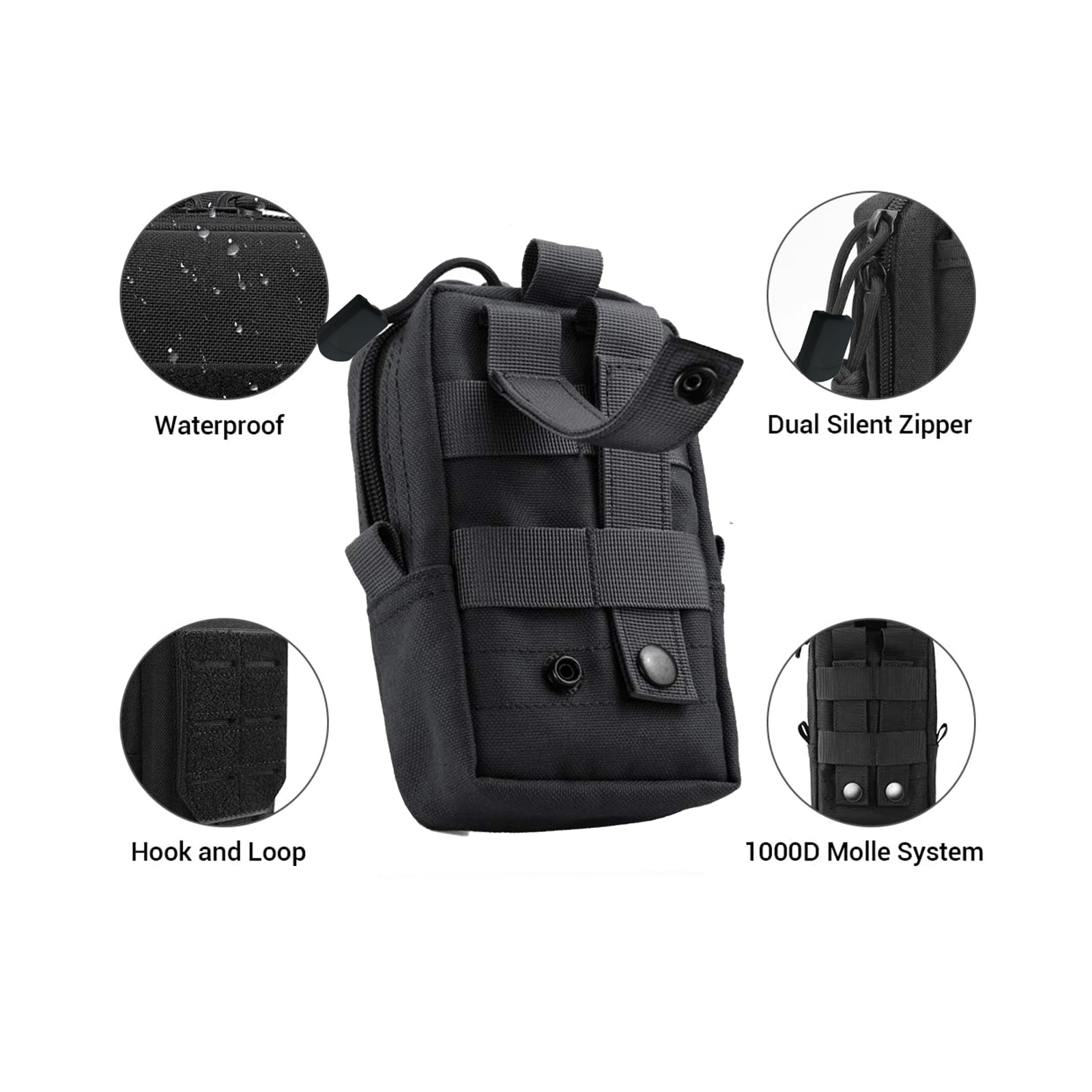 男性用タクティカルハイウエストバッグ,ツールポーチ,ユーティ - Phone Accessories For Men のレビューと価格