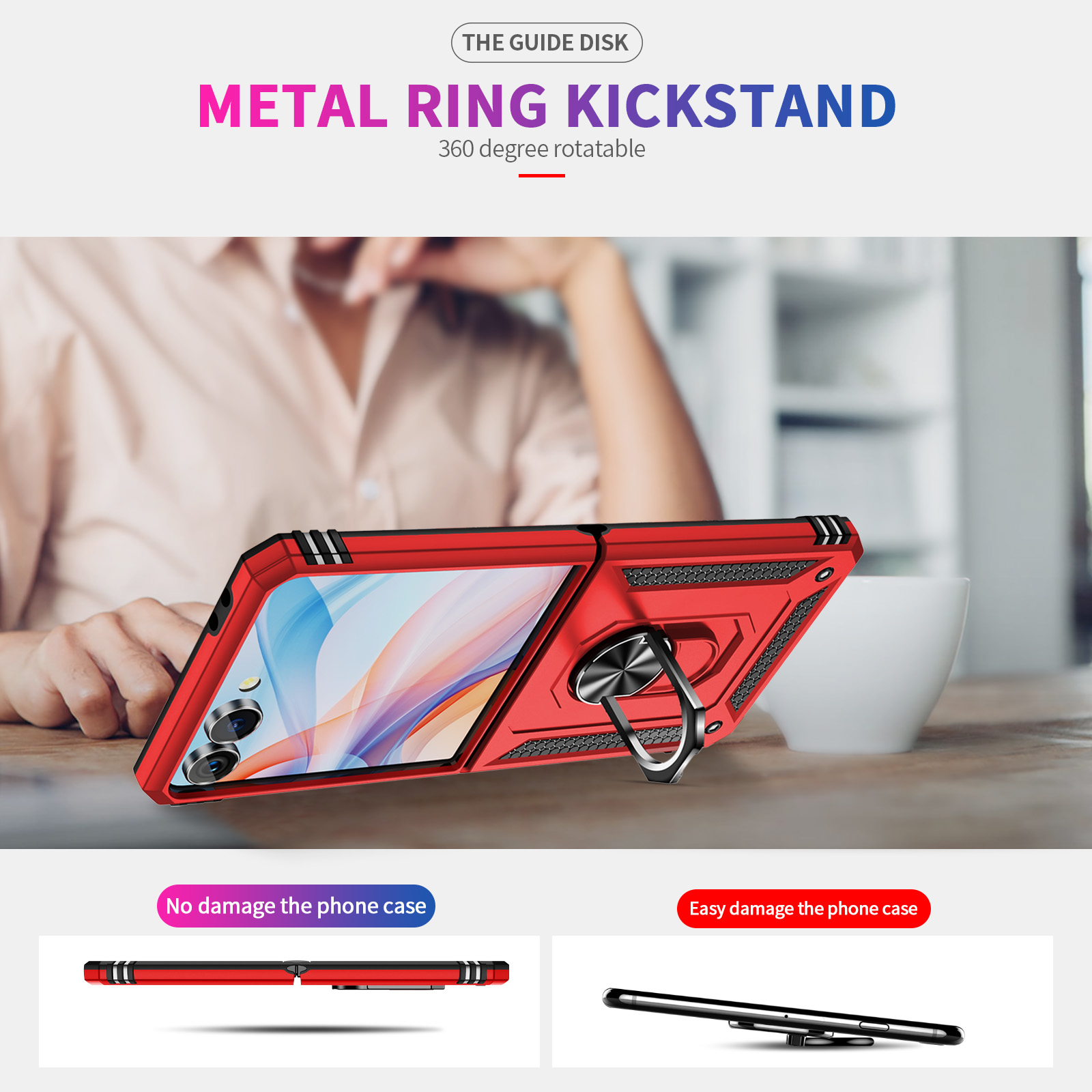 Samsung Galaxy Z Flip 7用 耐衝撃ミリ - Phone Accessories Ring Holder のレビューと価格