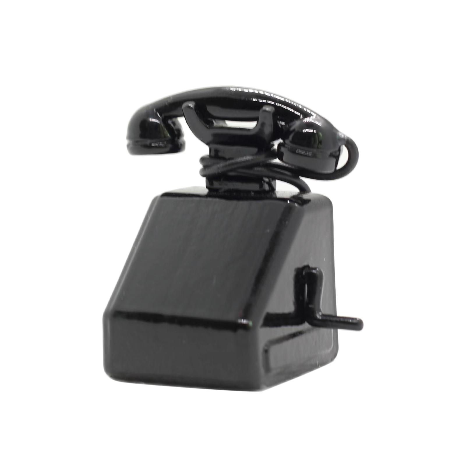 ミニ合金製レトロ電話 ドールハウス家具アクセサリー 固定電話 - Phone Accessories Europe のレビューと価格