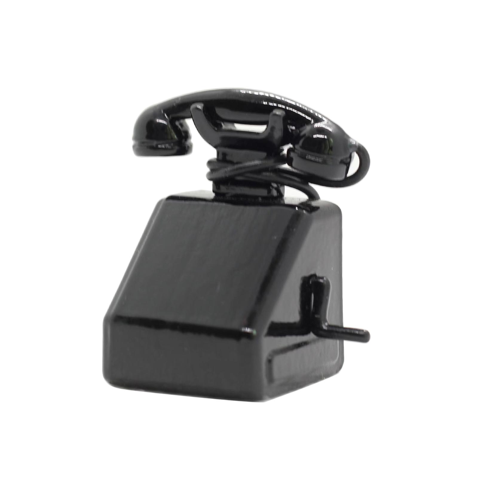 ミニ合金製レトロ電話 ドールハウス家具アクセサリー 固定電話 - Phone Accessories Europe のレビューと価格
