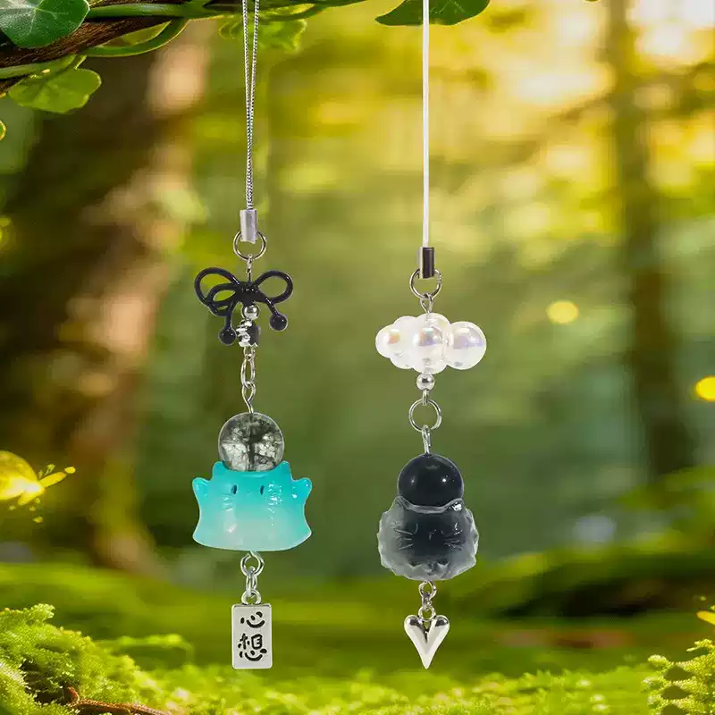 猫の仲間エナジーペンダントブラインドボックスビーズ付き猫電話 - Phone Accessories Wholesale In China のレビューと価格