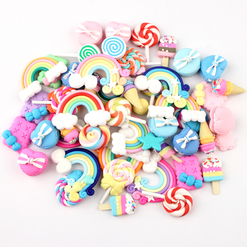 20/30個ミックスキャンディロリポップポリマー粘土アクセサ - Phone Accessories Europe のレビューと価格