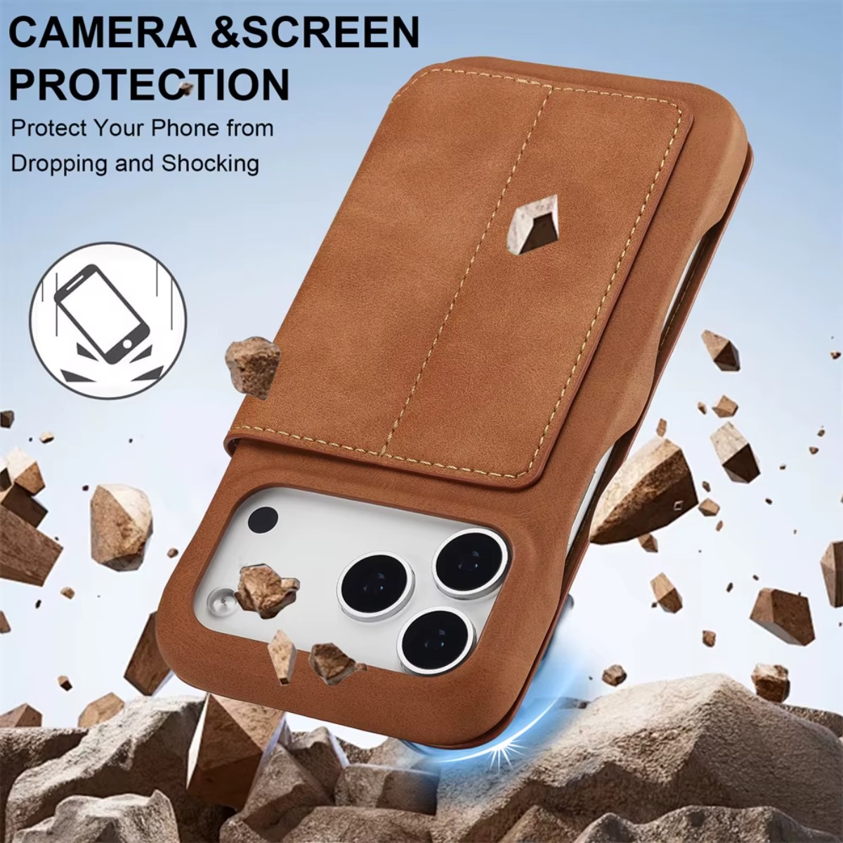 レザー財布型マグネットフリップカバー、カードホルダー付き、A - Phone Accessories Hippers のレビューと価格