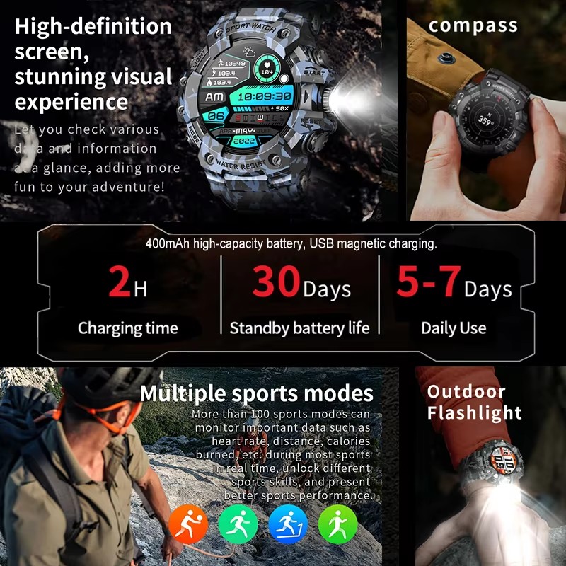 2026 スマートウォッチスポーツアウトドア防水 Bluet - Phone Zone Accessories & Repair Lake Charles Reviews のレビューと価格