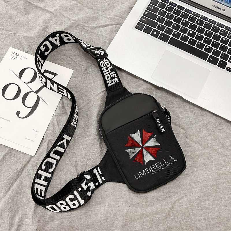 バイオハザードスポーツチェストバッグ男性小型携帯電話アニメメ - Phone Accessories For Men のレビューと価格