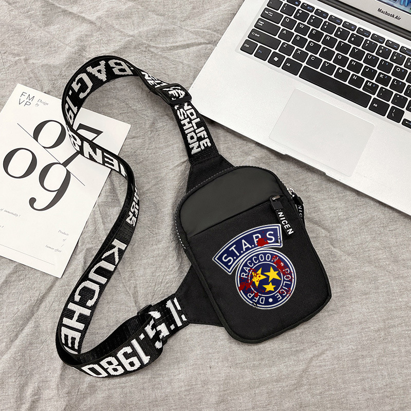 バイオハザードスポーツチェストバッグ男性小型携帯電話アニメメ - Phone Accessories For Men のレビューと価格