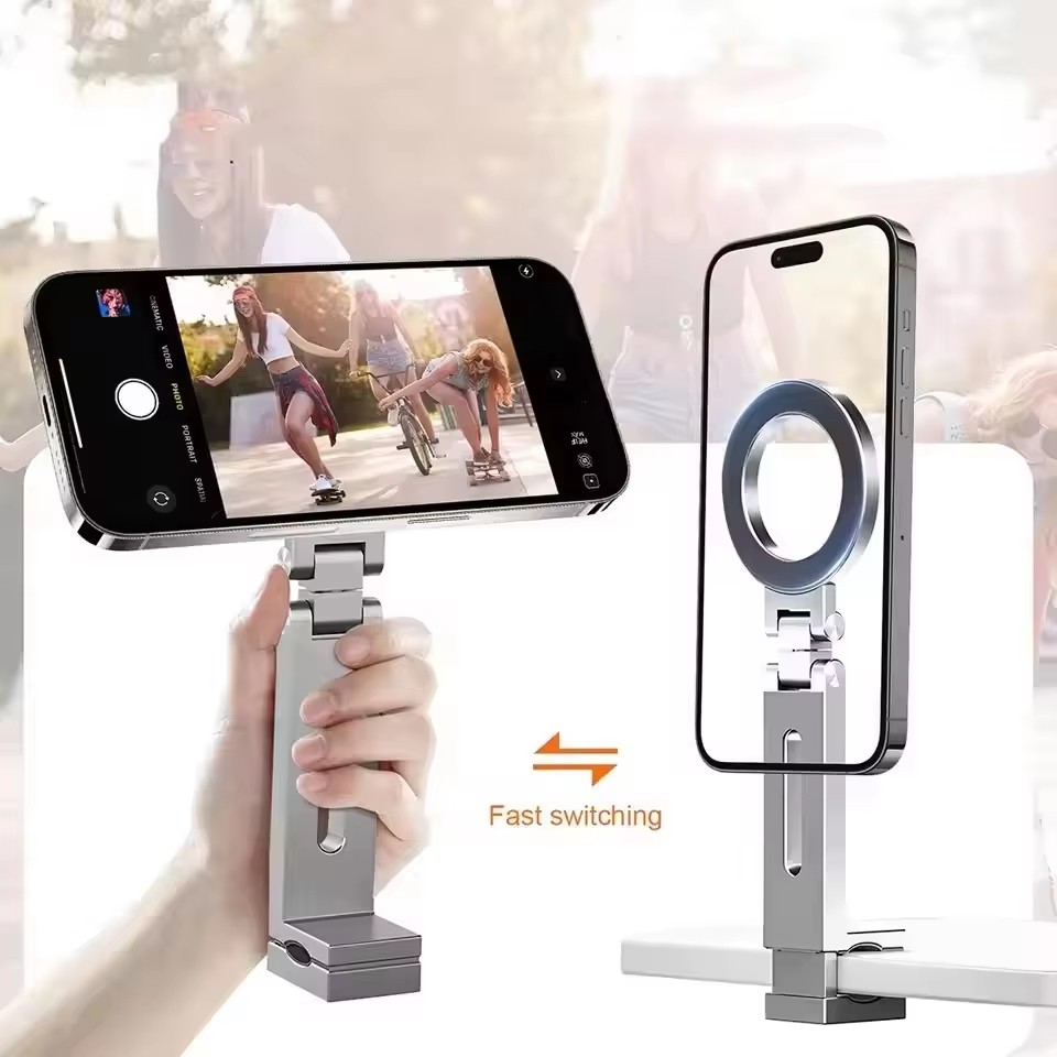 ユニバーサル磁気式スマホホルダー 旅行必需品 フレキシブル回 - Phone Accessories Magnetic のレビューと価格