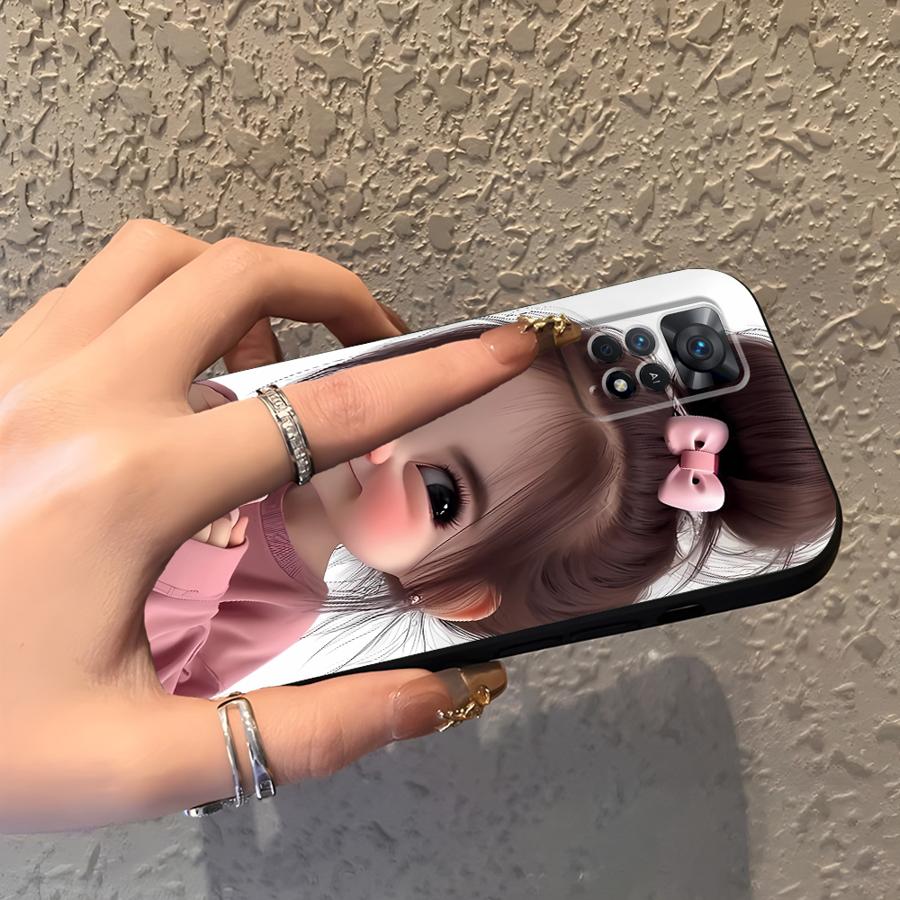 漫画の女の子柄のXiaomi Redmi Note 14 1 - Xiaomi Phone Accessories のレビューと価格