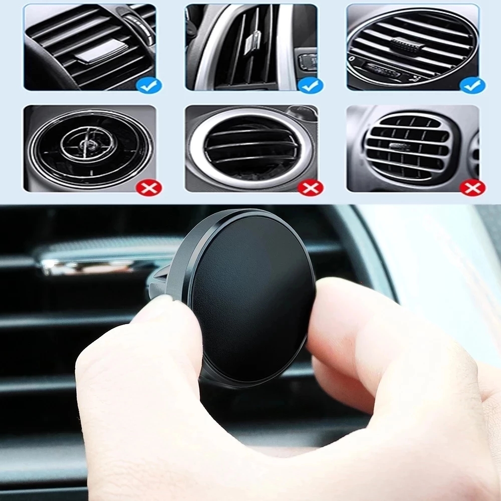 車載用マグネット式携帯電話ホルダー、iPhone 14、13 - Phone Accessories Magnetic のレビューと価格