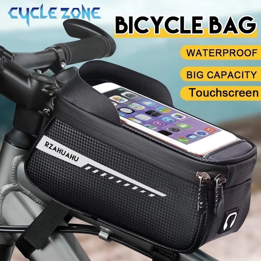 自転車フロントビームバッグフロントチューブサイクリングバッグ - Phone Zone Accessories & Repair Lake Charles Reviews のレビューと価格