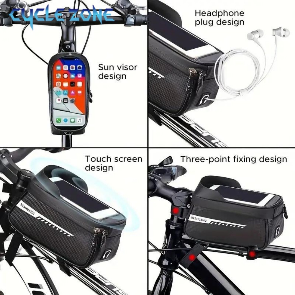 自転車フロントビームバッグフロントチューブサイクリングバッグ - Phone Zone Accessories & Repair Lake Charles Reviews のレビューと価格