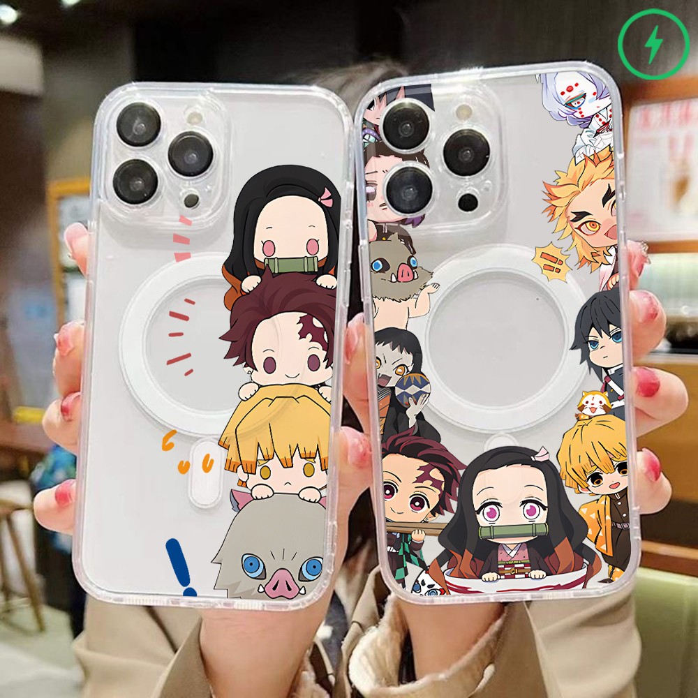 クールな鬼滅の刃 マグネット式スマホケース Samsung  - Phone Accessories Demon Slayer のレビューと価格