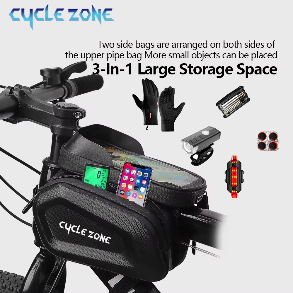 大容量自転車トップチューブバッグタッチスクリーン電話ケースホ - Phone Zone Accessories & Repair Lake Charles Reviews のレビューと価格