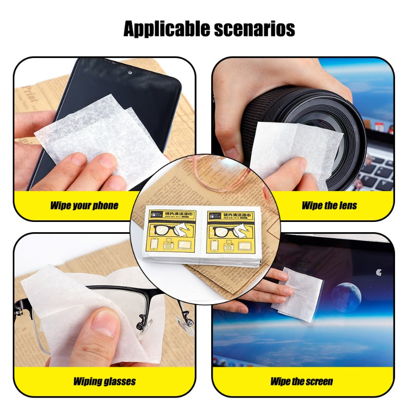 10-100 個無料のメガネクリーニングワイプ電話画面カメラ - Phone Accessories Wholesale In China のレビューと価格