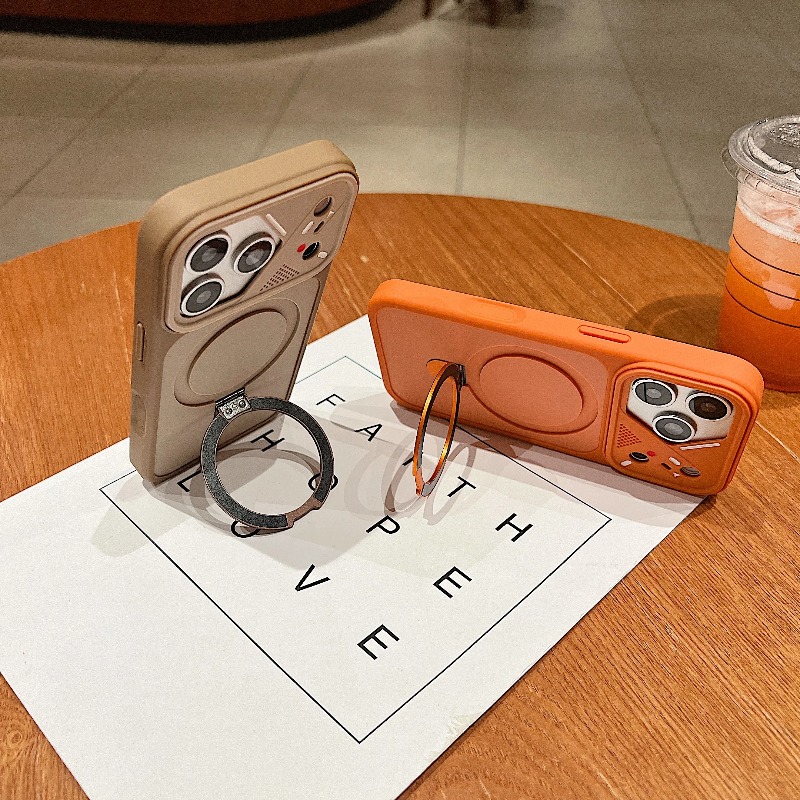 高級メタルリングホルダー付きマグネット式iPhoneケース  - Phone Accessories Ring Holder のレビューと価格